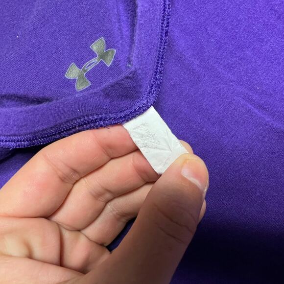 Under Armour Grape Purple Long Sleeve Shirt – Size Medium, 28" Length - Picture 5 of 10